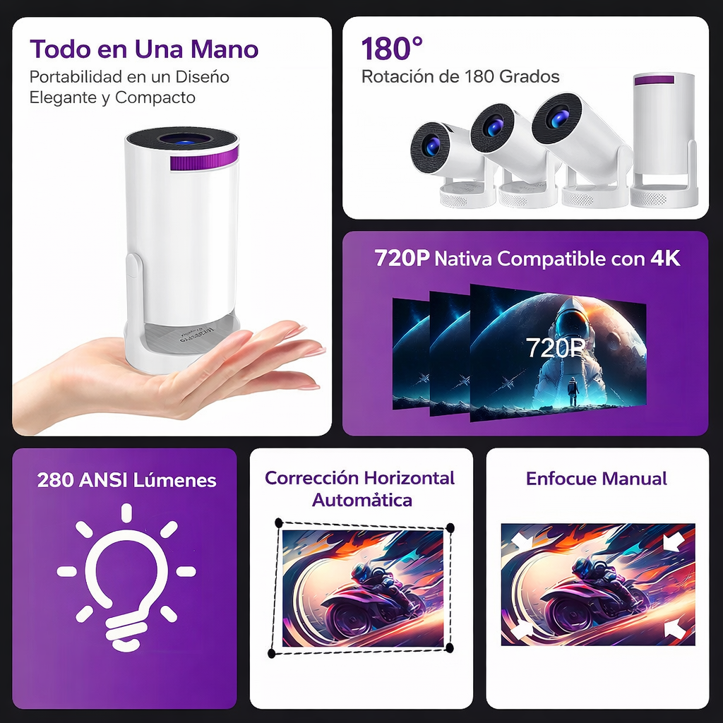 Proyector CINEBOX ultra HD |+ NETFLIX GRATIS